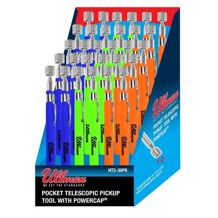 ULLMAN DEVICES 30PC Pocket Magnetic Pick Up Tool Display HT5-30PK